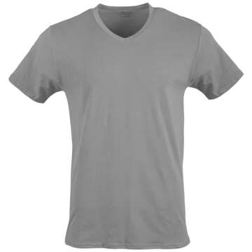 Gildan Men's V-Neck T-Shirts, Multipack, Assorted (5-Pack), X-Large