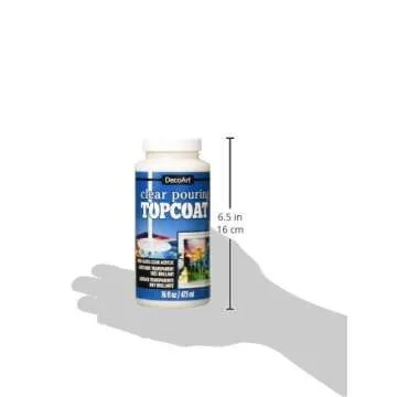 DecoArt Clear Pouring TopCoat for High Gloss Finish