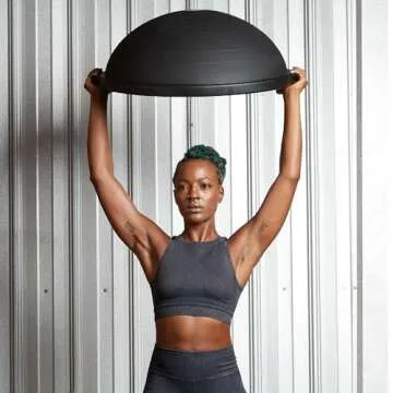 Bosu Balance Trainer Exercise Ball, Fitness Equipment for Home Exercise, 26-Inch, Black