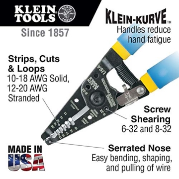 Klein Tools Wire Cutter and Stripper for Electricians