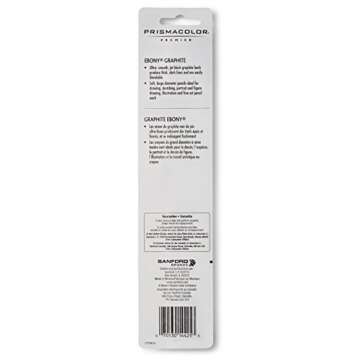 Prismacolor Ebony Graphite Pencils for Artists - 2 Count