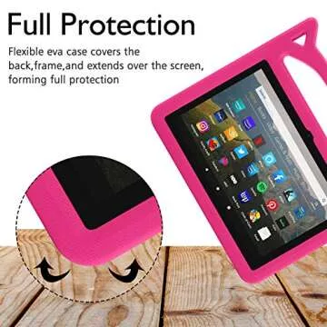 Kids Case for Kindle Fire HD 8 - Lightweight & Fun Design