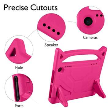 Kids Case for Kindle Fire HD 8 - Lightweight & Fun Design