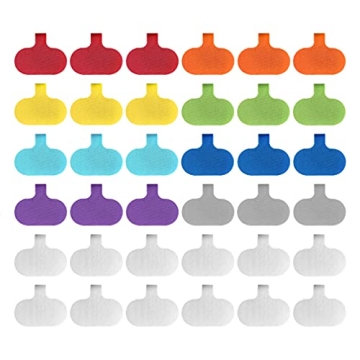 Multi-Color Cable Labels 36 Pack Organize Cords Easily