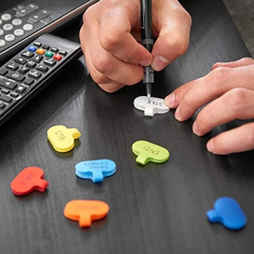 Multi-Color Cable Labels 36 Pack Organize Cords Easily