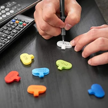 Multi-Color Cable Labels 36 Pack Organize Cords Easily