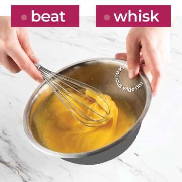 FineDine Stainless Steel Mixing Bowls - Versatile Kitchen Essential