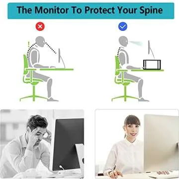 YOONTURN Monitor Stand Riser for Desk Organizer and Comfort