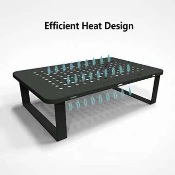 YOONTURN Monitor Stand Riser for Desk Organizer and Comfort