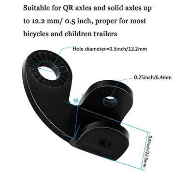 Boao Bike Hitch Coupler for Burley Trailers - 2 Sets