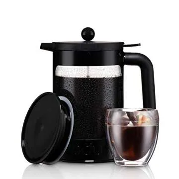 Bodum 51oz Cold Brew Coffee Maker, Black - Made in Portugal