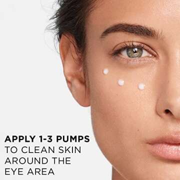 Vichy Mineral 89 Eye Serum, Hyaluronic Acid and Caffeine Cream, Under Eye Cream For Dark Circles, Hydrating & Puffiness Reducer, Opthalmologist Tested