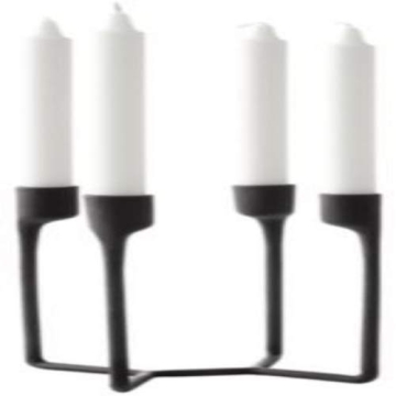 Stylish NORMANN COPENHAGEN Black Candlestick for Home Decor