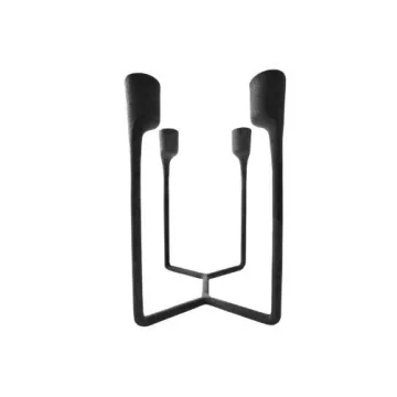 Stylish NORMANN COPENHAGEN Black Candlestick for Home Decor