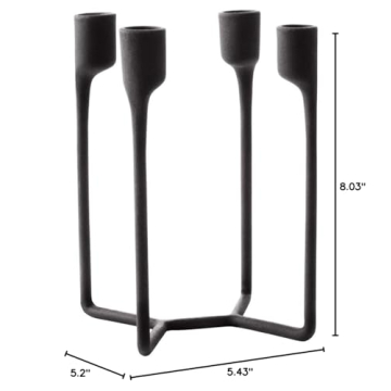 Stylish NORMANN COPENHAGEN Black Candlestick for Home Decor