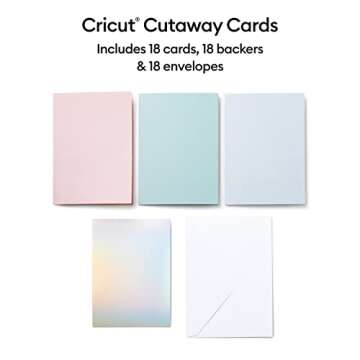 Cricut Cutaway Cards R10, Intricately Design Birthday Cards, Thank You Cards, Custom Greeting Cards,...
