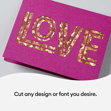 Cricut Cutaway Cards R10, Intricately Design Birthday Cards, Thank You Cards, Custom Greeting Cards, Holographic Backer, Compatible with Cricut Joy/Maker/Explore Machines, Pastel Sampler (18 ct)
