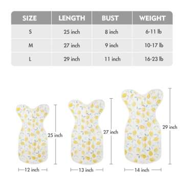 ANYEDDE Baby Swaddles - Transitional Sleep Sacks for Infants