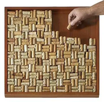 Wine Enthusiast DIY Wine Cork Board Frame Kit
