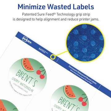 Avery Waterproof Labels - Customizable & Durable for All Uses