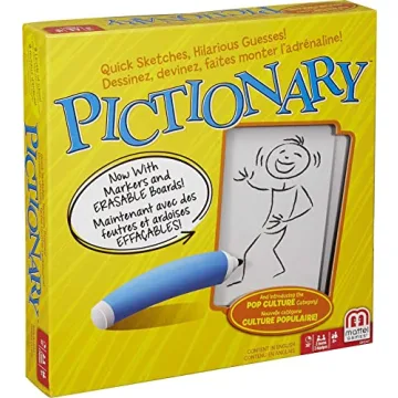 Mattel Games Pictionary Board Game - Fun Drawing Game for Family Night