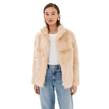 Lioness Women's Bada Bing Faux Fur Jacket - Cozy Elegance in Beige/Tan