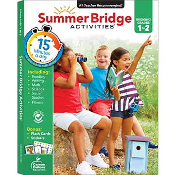 Summer Bridge Activities 1st Grade Workbooks to 2nd Grade Workbooks, Math, Reading Comprehension, Wr...