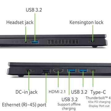 Acer Nitro V Gaming Laptop | Intel Core i9-13900H Processor | NVIDIA GeForce RTX 4060 Laptop GPU | 15.6" FHD IPS 144Hz Display | 32GB DDR5 | 1TB Gen 4 SSD | WiFi 6 | Backlit KB | ANV15-51-92XK