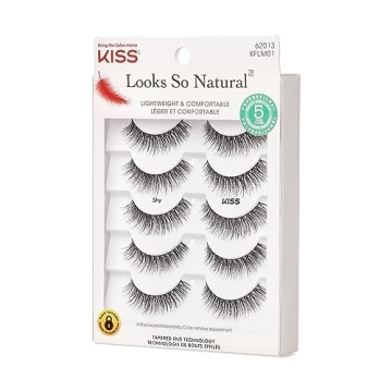 KISS Looks So Natural False Eyelashes 5 Pairs Multipack