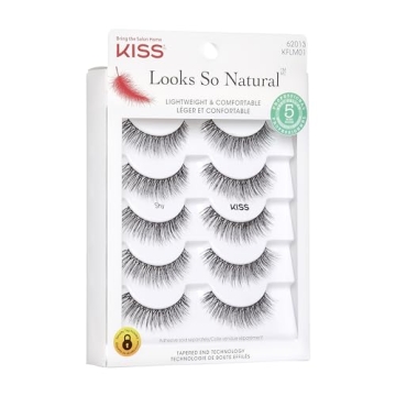 KISS Looks So Natural False Eyelashes 5 Pairs Multipack