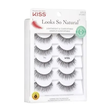 KISS Looks So Natural False Eyelashes 5 Pairs Multipack