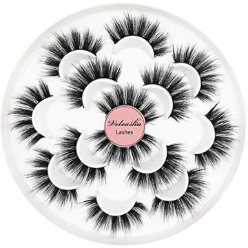 Veleasha Dubai 5D Faux Mink Lashes - Luxurious Volume 7 Pairs