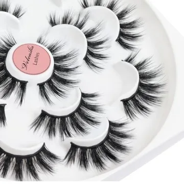 Veleasha Dubai 5D Faux Mink Lashes - Luxurious Volume 7 Pairs
