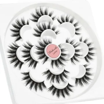 Veleasha Dubai 5D Faux Mink Lashes - Luxurious Volume 7 Pairs