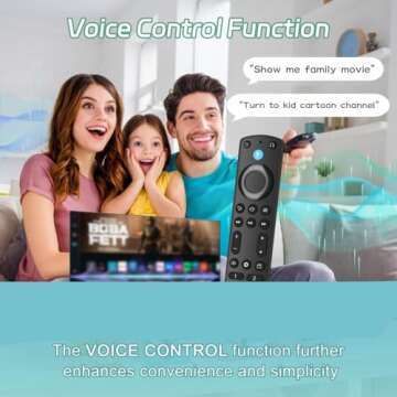 Replacement Voice Remote Control for Smart TVs and Fire Stick
