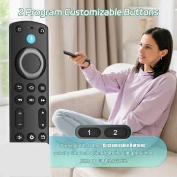 Replacement Voice Remote Control for Smart TVs and Fire Stick