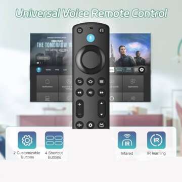 Replacement Voice Remote Control for Smart TVs and Fire Stick