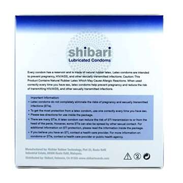 Shibari Male Condoms - Premium Lubricated Latex, Ultra-Thin and Strawberry Scented