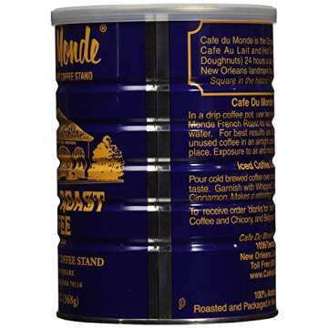 Cafe Du Monde Coffee and Chickory and French Roast Bundle. New Orleans Coffee Bundle Includes One 15...