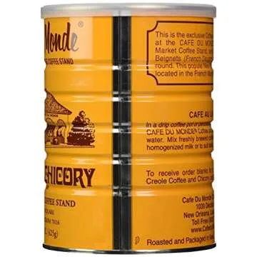Cafe Du Monde Coffee and Chickory and French Roast Bundle. New Orleans Coffee Bundle Includes One 15 ounce Original Coffee And One 13 Ounce, 2 Piece Assortment