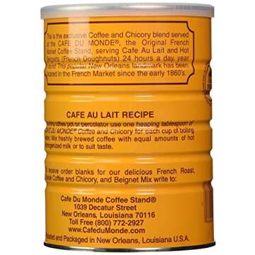 Cafe Du Monde Coffee and Chickory and French Roast Bundle. New Orleans Coffee Bundle Includes One 15 ounce Original Coffee And One 13 Ounce, 2 Piece Assortment