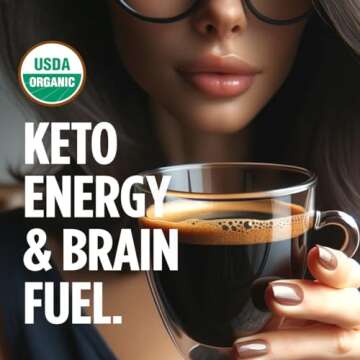 VitaCup Organic Genius Keto Coffee Pods, Increase Energy & Focus w/MCT Oil, Turmeric, B Vitamins, D3...