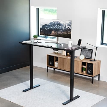 VIVO Electric Standing Desk with Memory Controller Black Frame