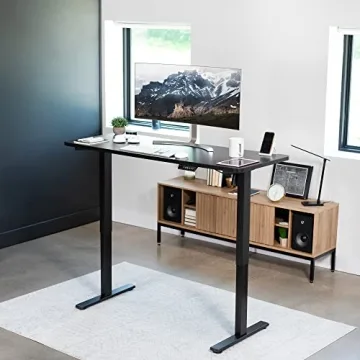 VIVO Electric Standing Desk with Memory Controller Black Frame