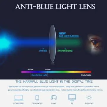 PORADAY Blue Light Blocking Glasses for Women Men 70s Retro Square Aviator Eyeglasses Rectangle Computer Eyewear(Gradient Black)