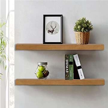 Luomorgo 4 Pcs Floating Shelf Bracket 3 Inch Shelf Brackets Heavy Duty Black Blind Shelf Support Bracket, Hidden Wall Mounted Shelf Brackets with Screws & Wall Plugs