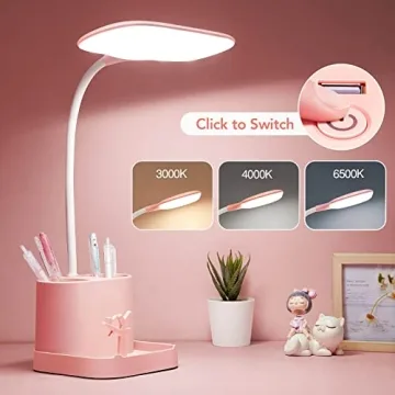 Mubarek Cute Desk Lamp for Aesthetic Girls & Women