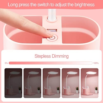 Mubarek Cute Desk Lamp for Aesthetic Girls & Women