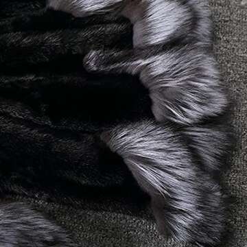 LUGOGNE Faux Fur Warm Jacket for Women Plus Size