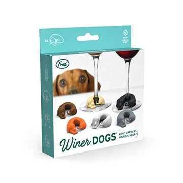 Genuine Fred Fred WINER DOGS Dachshund Dog Drink Markers, Set of 6